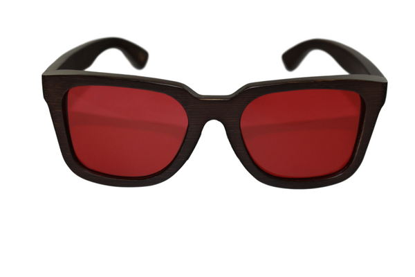 Wood sunglasses / gafas madera canallastyle wood red polarized